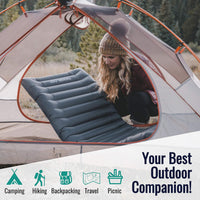 TREKOLOGY UL Sleeping Pad, Camping Mattress - UL80 Inflatable Airbed Lightweight Roll Camp Mats, Ultralight Single Inflating Bed for a Good Night Sleep