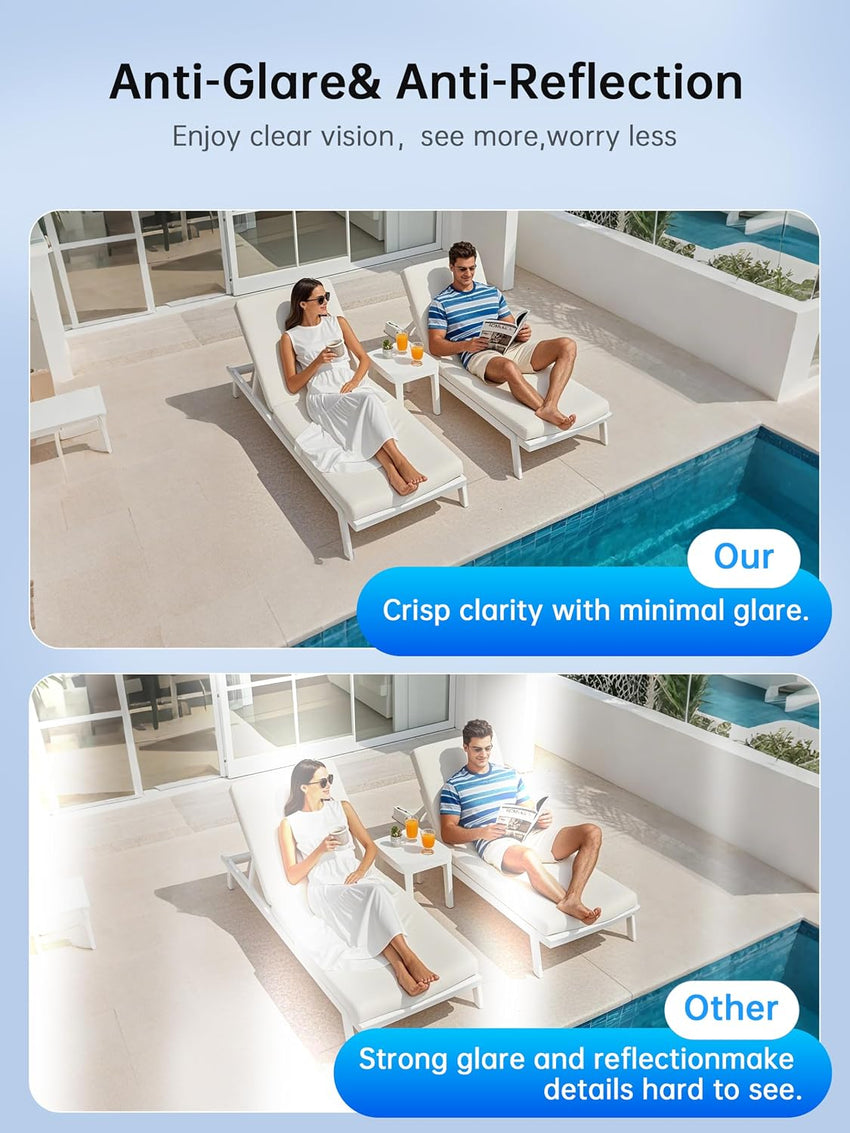 2K Window Security Camera Dual-Band WiFi Indoor Motion Detection Two-Way Audio