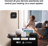 tado Smart Thermostat X Wired Add-On Room Thermostat App & Voice Control White