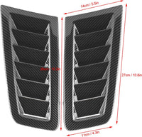 Bonnet Air Vents 2pcs Engine Hood Vents Focus RS MK2 Style â Carbon Fibre