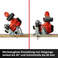 Einhell Cordless Circular Saw 18V Power X-Change 150mm Tool-Free LED Dust Extraction Body Only, no battery included