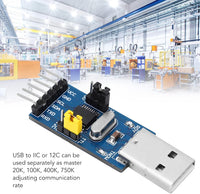 USB to IIC I2C UART Converter Adapter Module, USB to TTL Serial Download Adapter Module with Jumper Wire for for Flashing Chip, IIC Device Control