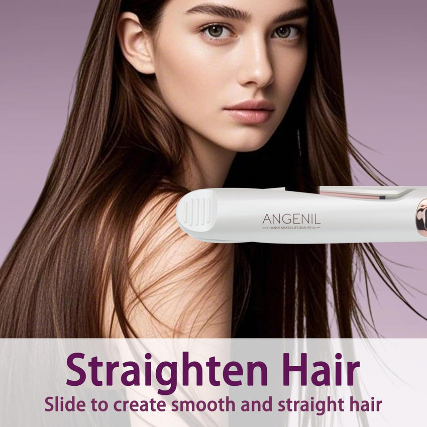 Pro Twist 2-in-1 Hair Straightener & Curler Ceramic Dual Voltage LCD 130-230Â°C - With Heat Mat