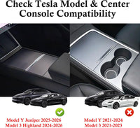 Car USB Hub Charger with 2 Type-C Cables for Tesla Model Y & 3 â 140W