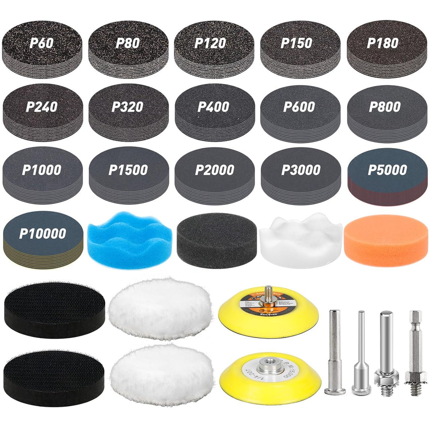 Hook and Loop Sanding Discs 75mm 174pcs