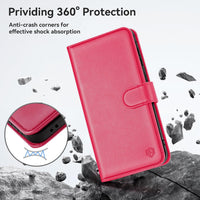 ivencase Compatible with Samsung Galaxy A56 5G Phone Case with 1 Screen Protector, [RFID Blocking] PU Leather Flip Wallet Case with Card Slots Stand Magnetic Cover for Samsung A56 - Hot Pink