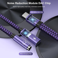 USB C to 3.5mm Jack and Charger Adapter USB C Headphone Adapter Splitter