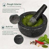 Mortar bowl only Solid Natural Stone Durable Kitchen ONLY MORTAR BOWL NOT PESTLE Natural Stone