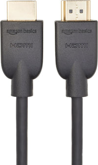 Amazon Basics HDMI Cable, 6ft, 4K@60Hz, High-Speed 4K HDMI 2.0 Cord (18Gbps), 2160p, 48 bit, Compatible with TV/PS5/Xbox/Roku, Black