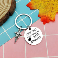 Vet Tech Keyring Appreciation Gift for Veterinary Technician ÃÂ¢ÃÂÃÂ One Size