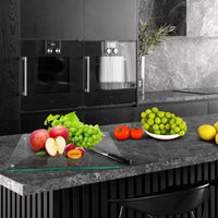 Tempered Glass Cutting Board for KitchenÃ¯Â¼Å2 Pack of 40 * 30cm Safe Hygienic Glass Worktop SaversÃ¯Â¼ÅClear Chopping Board Glass Tray for Kitchen Countertop, Shatter-Resistant, Heat-Resistant,Easy-Clean