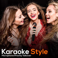 Pyle 800W Portable PA System, Large Bluetooth Speaker w/Wireless Microphone, 20cm Battery Powered PA Systems, Active Speakers, Powerful Loudspeaker, USB/SD Card Reader, for Stage/Parties/Events
