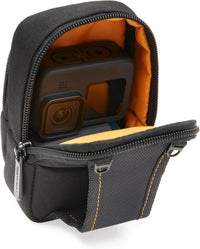 Amazon Basics Medium Compact Digital Camera Case with Internal Padding for 10.2x6.1x2.5 cm Cameras, Solid, Black, Extra-Small
