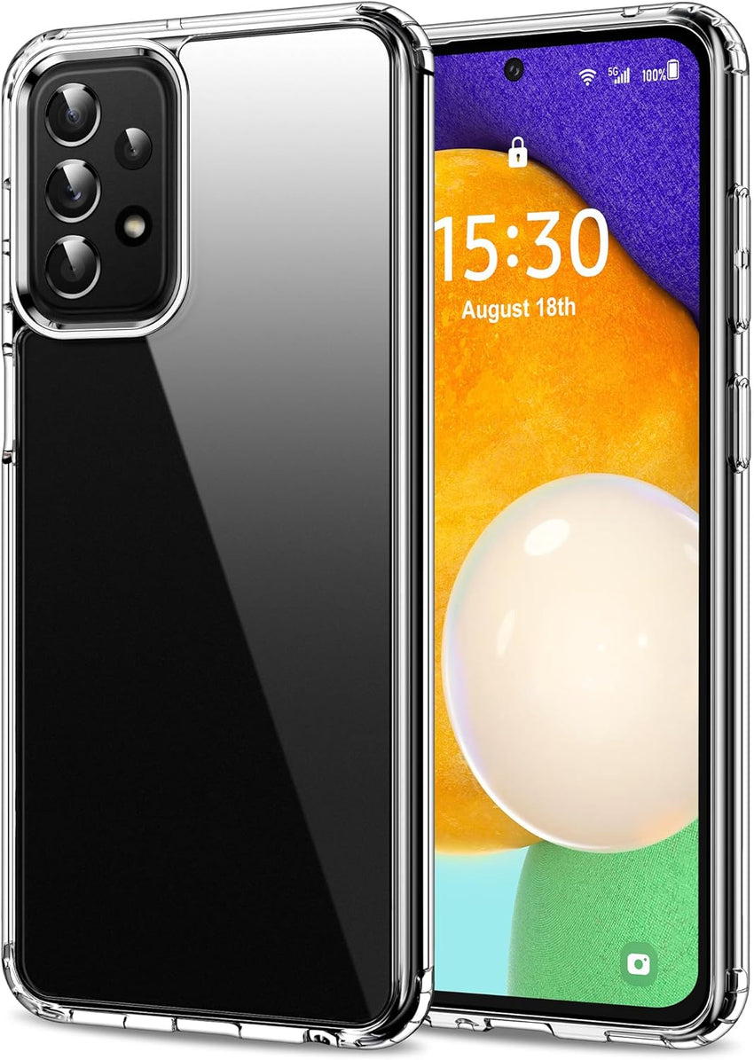 HOOMIL Case for Samsung Galaxy A52 5G/A52 4G/A52s 5G, Non-Yellowing, Drop Protection, Anti-Scratch Transparent Hard Back Phone Cover - Crystal Clear