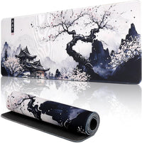Yimomoyi Non Slip Mouse Pad, 80 x 30cm Mouse Mat Extended, Gaming Mousepad Waterproof, Desk Mat with Rubber Base, Desk Pad Laptop for Office and Home (01- Plum Mouse Pad)