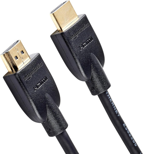 Amazon Basics 4K HDMI Cable 0.9m - 18Gbps High Speed with Ethernet, 4K@60Hz, 2160p, Black