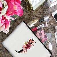 A-Z Personalized Makeup Bag,Birthday Gifts for Women Mom,Gifts for Best Friend,Bride Bridesmaid Cosmetic Bag(J)