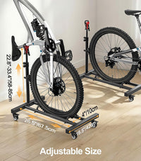 Vertical Bike Stand 360Â° Wheels Upright Storage 2 Pack up to 29in