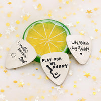 Stainless Steel Guitar Picks Pack of 3 Father's Day Gift