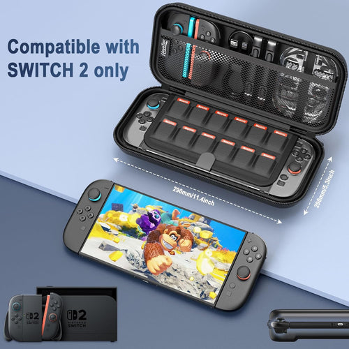 Nintendo Switch 2 Carrying Case Protective Storage Set â Large Capacity