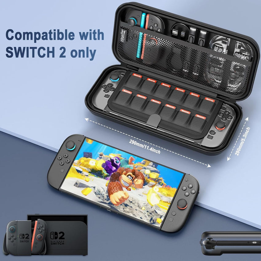 Nintendo Switch 2 Carrying Case Protective Storage Set â Large Capacity
