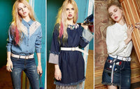 PU Leather Waist Belt Round Metal Buckle Casual Women's Belt â Black/Brown