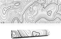 HoYiXi Mouse Pad for Home Office Work,Gaming Mouse Pad Desk Pad Soft Smooth Surface and Anti-Slip Rubber Base Waterproof Soft Cloth XX Mouse Mat 600 x 300 x 3MM,White