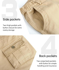APTRO MenÃ¢ÂÂs Cargo Shorts Combat Workwear with Multi Pockets Ã¢ÂÂ Khaki 30