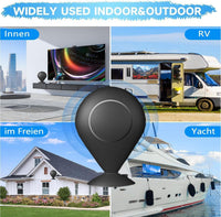 TV Aerial, Indoor TV Aerial 360^0 Reception High Gain Digital TV Antenna with Strong Signal Booster Support 4K 1080P Local TV Channels