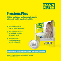 MANN-FILTER Cabin Air Filter FP 26 009 FreciousPlus Pollen/Biofunctional Fits Cars & Transporters