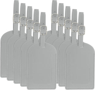 PATIKIL Leather Luggage Tag Set of 30 PU Bag Tags for Suitcases & Travel Essentials â Black