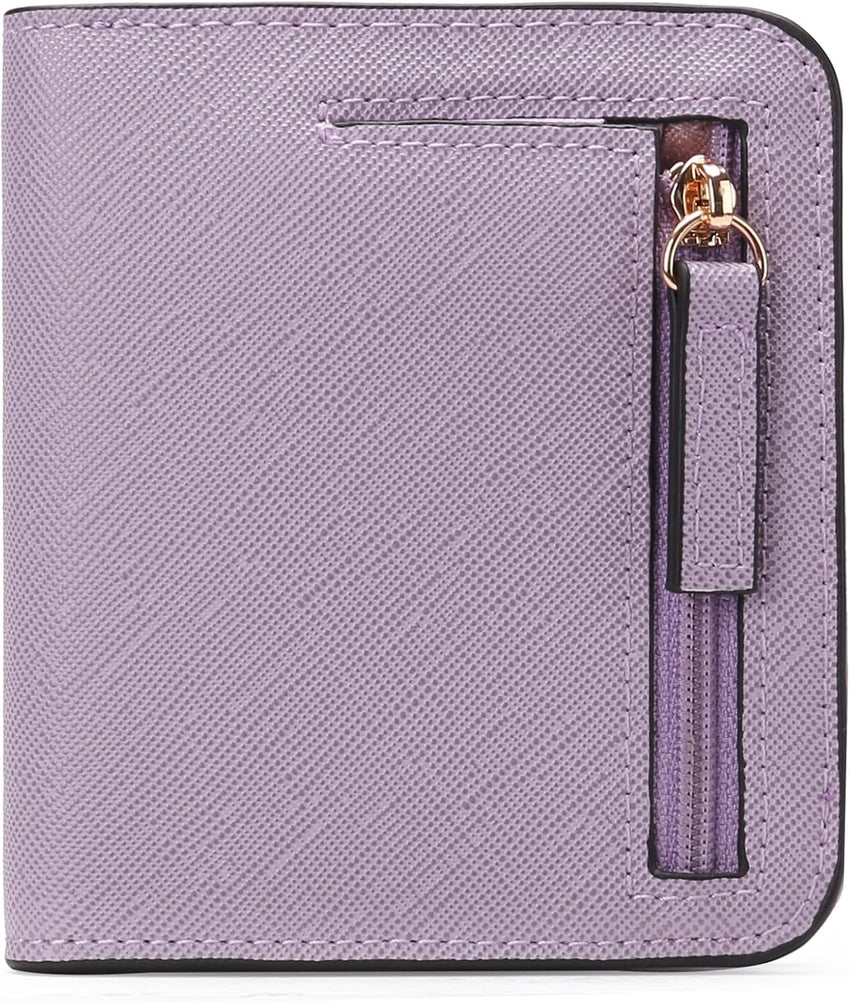 RFID Blocking Leather Bi-Fold Wallet Compact with ID Window & Coin Pocket Ã¢ÂÂ Small