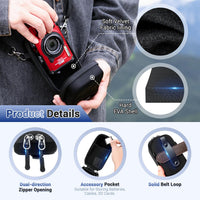 JJC Shockproof Hard Shell Travel Case Storage Box for OM-System Olympus Tough TG-7 TG-6 TG-5 TG-4 TG-3 TG-2 TG-1 RICOH GR3 Canon G7X Sony RX100 Series, Replace Olympus CSCH-107 Hard Case