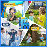 Grriopi Walkie Talkies for Kids, INCL Batteries Old Boy Gifts for 3-12 Year Olds Boys Toys Age 4-10 Walkie Talkies Kids Age 3 4 5 6 Walky Talky Sensory Outdoor Toddler Toys Blue Green