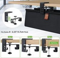 Under Desk Cable Management Tray with Clamp/Screw Mount â 40-inch