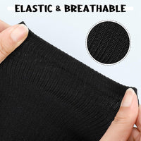 FRIUSATE 3 Pairs Football Socks for Men, Black Soccer Socks Long Sports Socks for Adult Rugby Hockey Running Gym Workouts (38-44)