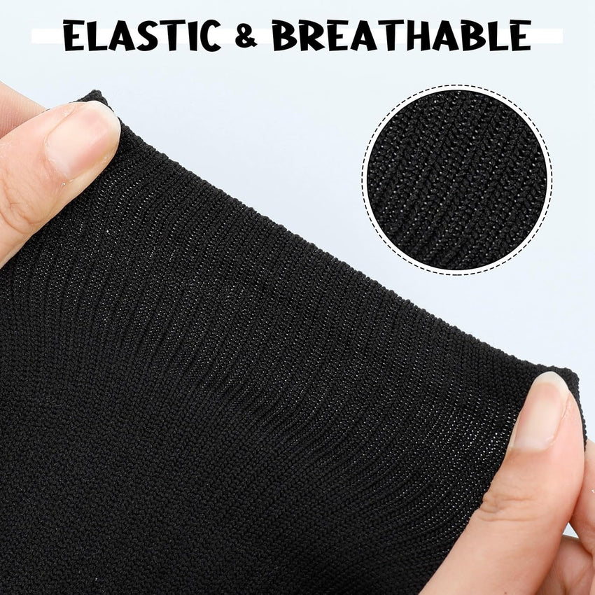 FRIUSATE 3 Pairs Football Socks for Men, Black Soccer Socks Long Sports Socks for Adult Rugby Hockey Running Gym Workouts (38-44)