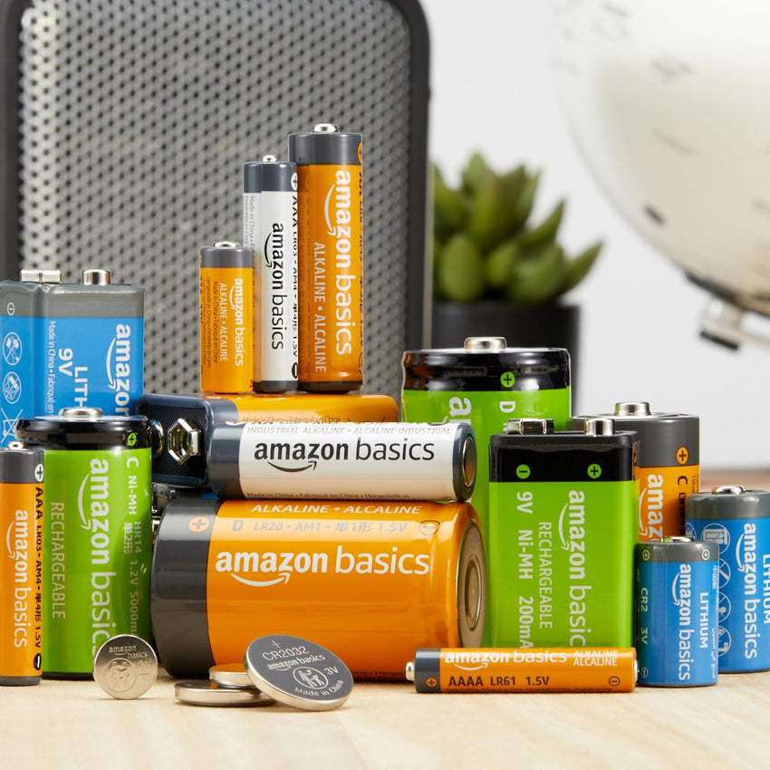 Amazon Basics 20-Pack AA Alkaline Batteries, 1.5 Volt, 10-Year Leak-Free Shelf Life, for Everyday and Household Devices