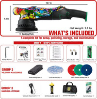 Dual Action Car Polisher 1000W DA Buffer Sander P1