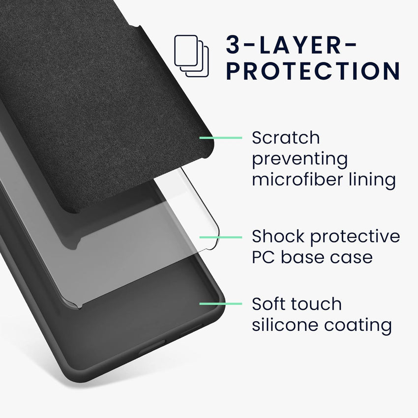 kwmobile Case Compatible with Apple iPhone 15 Pro Case - Slim TPU Silicone Phone Cover - Soft Touch Finish - Baltic Blue