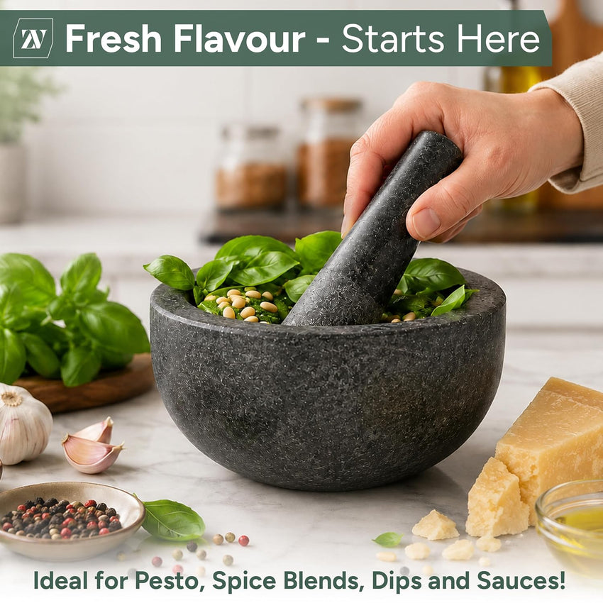 Mortar bowl only Solid Natural Stone Durable Kitchen ONLY MORTAR BOWL NOT PESTLE Natural Stone