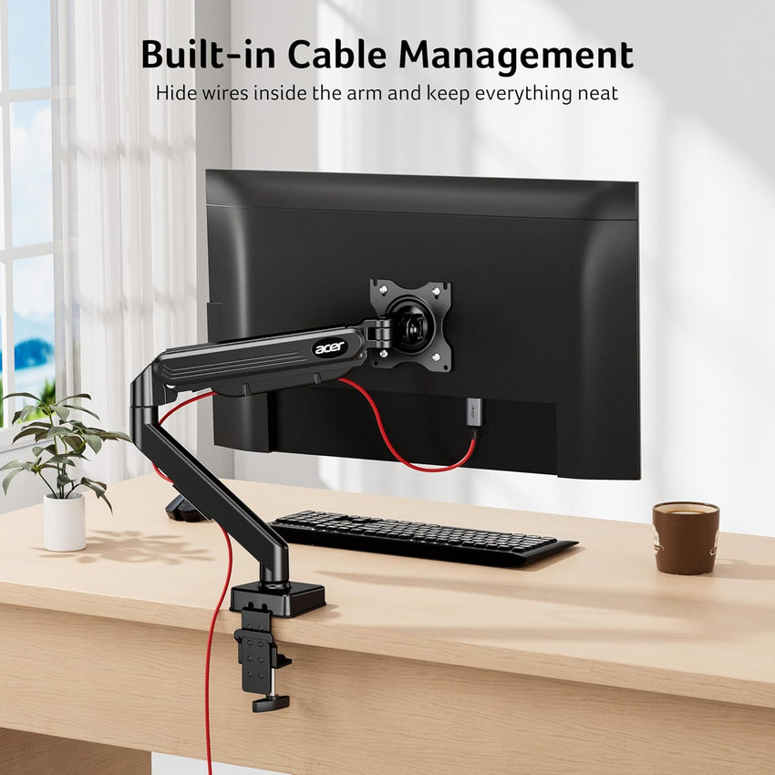 Acer Monitor Arm Desk Mount Adjustable for 17-34 Inch Screens â Black