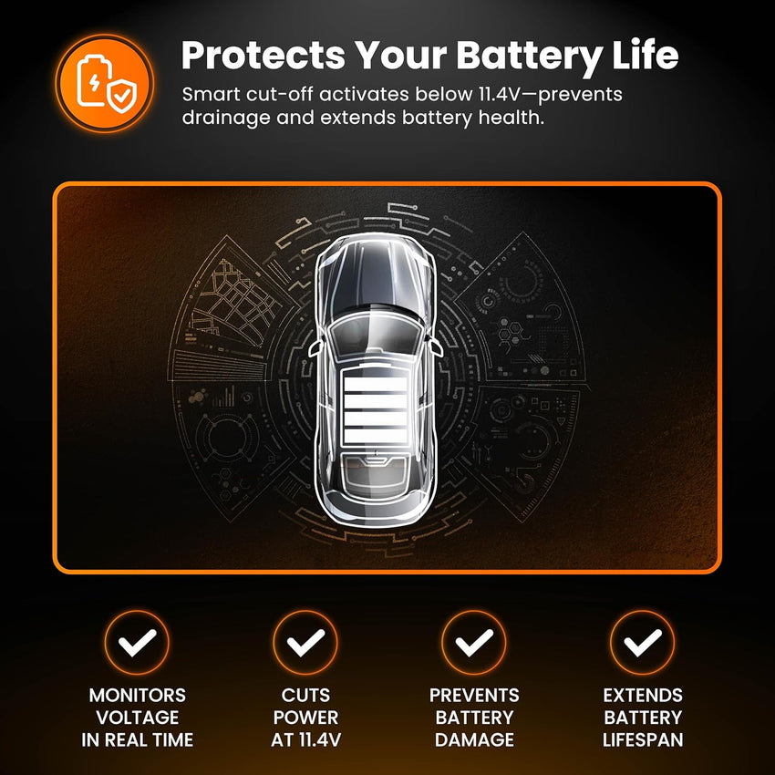 Road Angel Hard Wiring Kit for Halo Go/Drive/Pure One Parking Mode & Battery Protect â HD1
