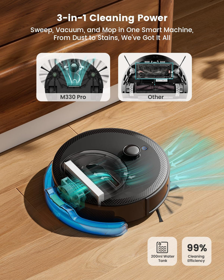 Lefant M210 Robot Vacuum READ DESC USED FLOOR MODEL 2200Pa Slim 7.8cm Self-Charging Wi-Fi App Alexa - M210