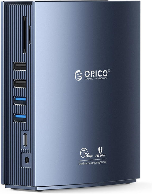 ORICO MacBook Docking Station for MacBook M1/M2, Mac, Window, 15 in 1 USB C Triple Display Docking Station with Dual Moniter 4K HDM, 8 USB Ports, Display Port, 100W PD, RJ45, 3.5mm Audio, TF/SD