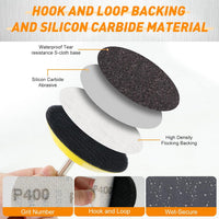 Hook and Loop Sanding Discs 75mm 174pcs