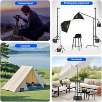 EMART Heavy Duty Sandbags,Weight Sand Bags Photo Studio Saddlebag Design for Photography Stand Light Tripod, Outdoor Patio, Sports, Photo Sets, Film Sets, Live Productions-(Black-4 Packs)