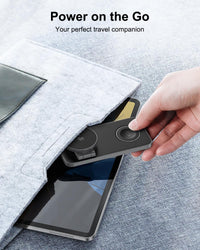 3-in-1 Magnetic Wireless Charger Qi2 25W MagSafe-Compatible for Samsung & iPhone Black
