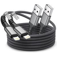 USB to Lightning MFi Certified Charger Cable 1m 2-pack Fast Charge â White