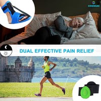 CHONGNI Plantar Fasciitis Night Splints: Upgrade Adjustable Breathable Night Splints for Plantar Fasciitis Support with Arch Support, Relief Achilles Tendonitis Foot Drop Heel Pain, Day&Night (Blue)